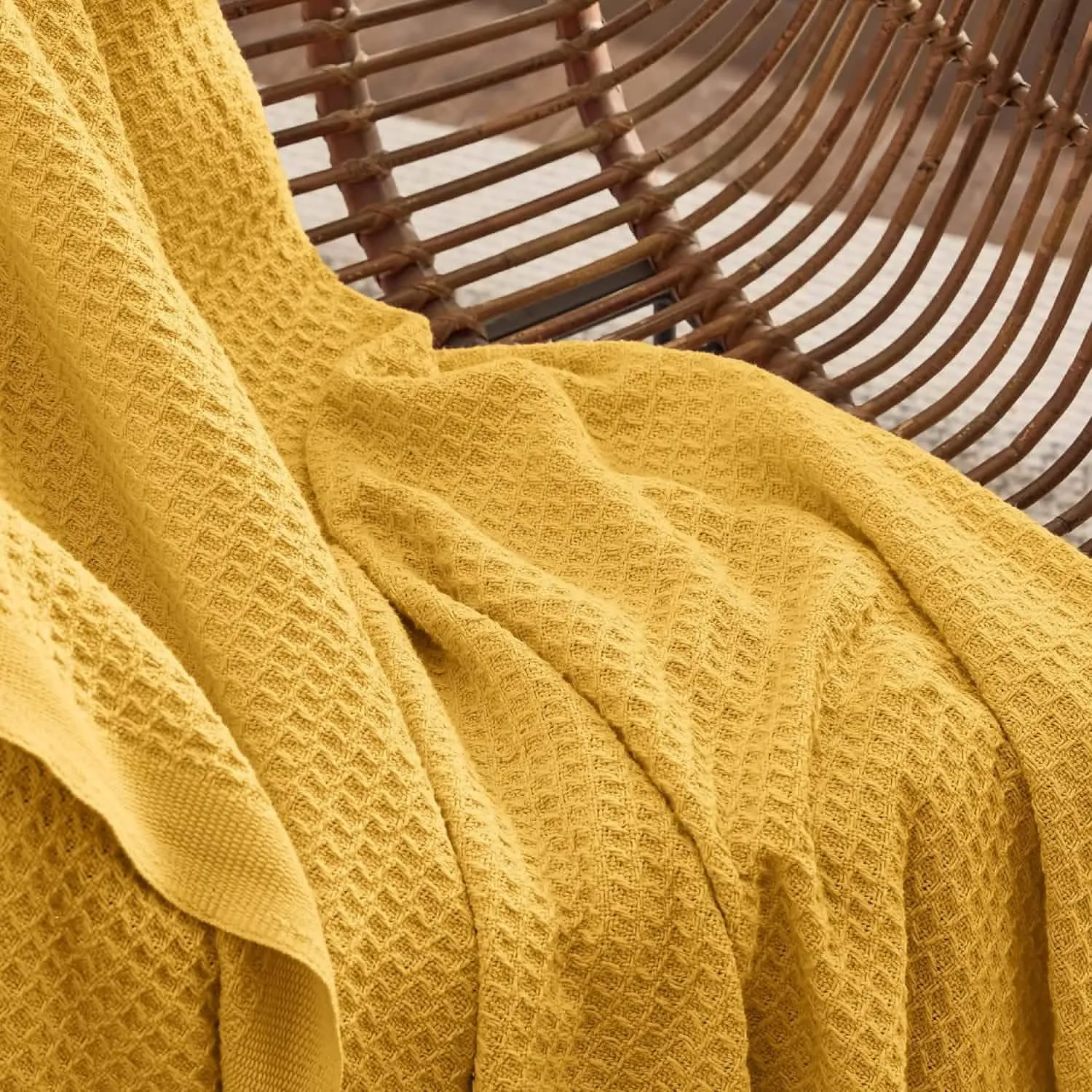 100% Cotton Waffle Weave Blankets