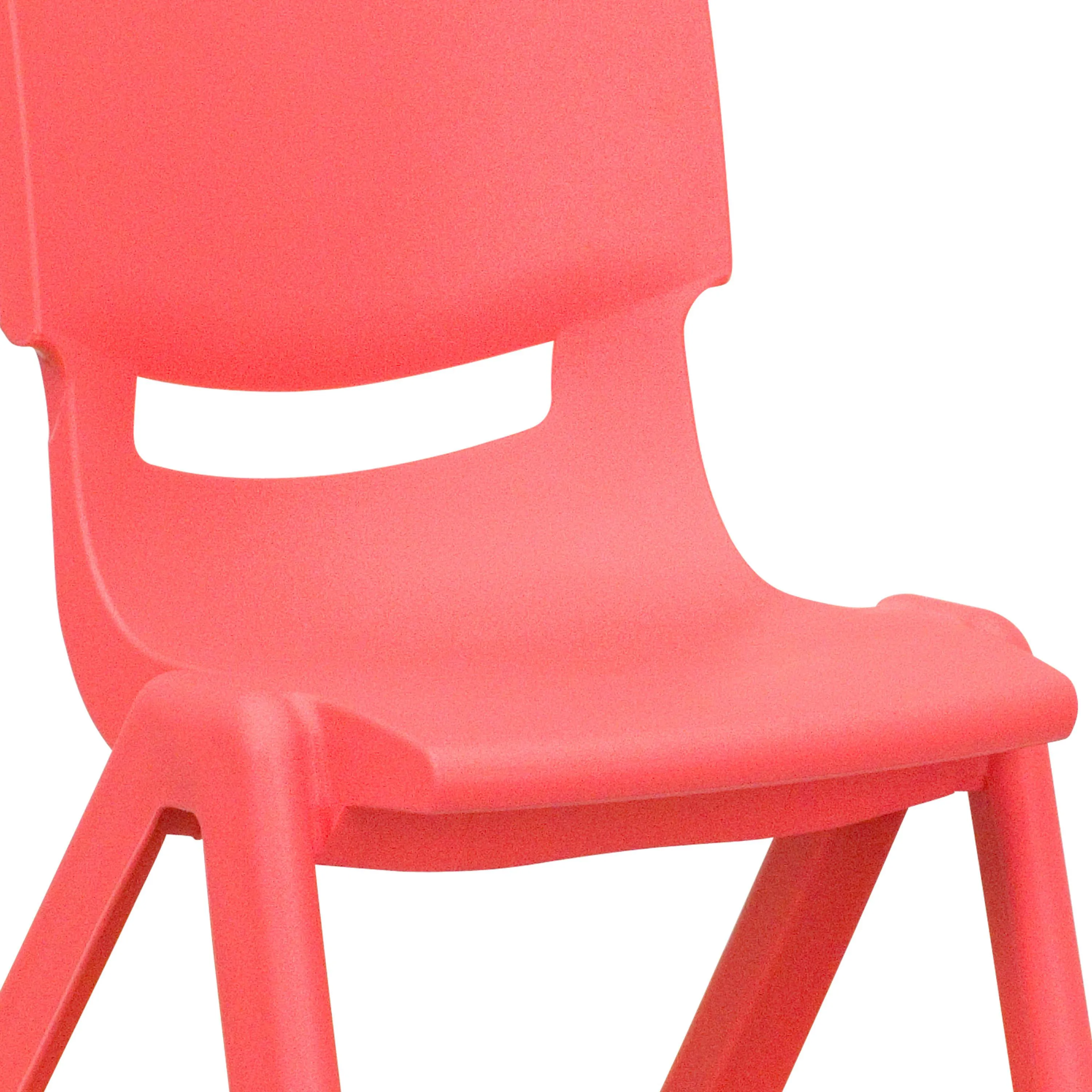 2 Pack Plastic Stackable School Chair with 13.25" Seat Height