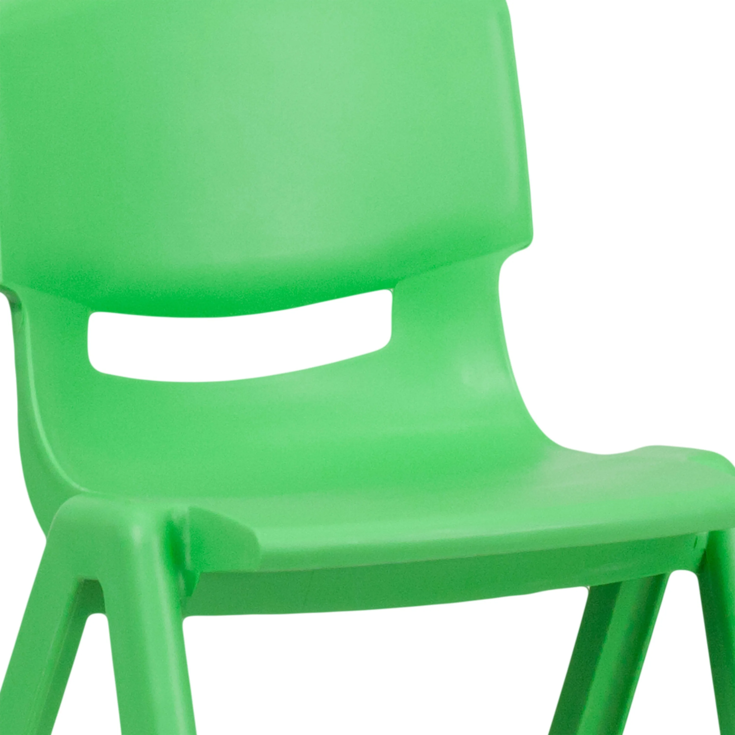 2 Pack Plastic Stackable School Chair with 13.25" Seat Height