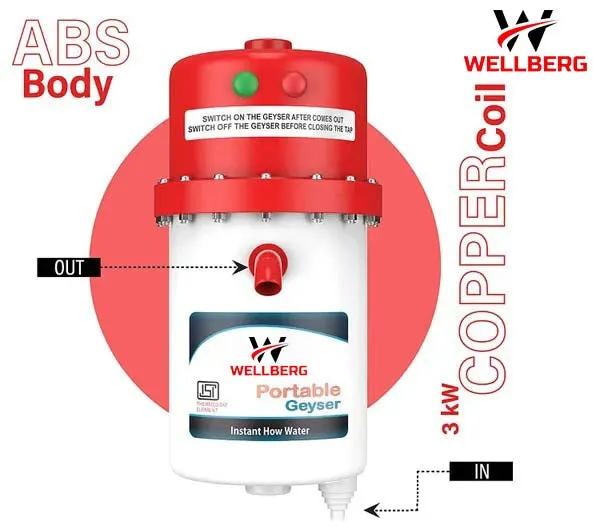 3L instant portable water heater/geyser for use home , office , restaurant , labs, clinics , saloon , beauty parlor