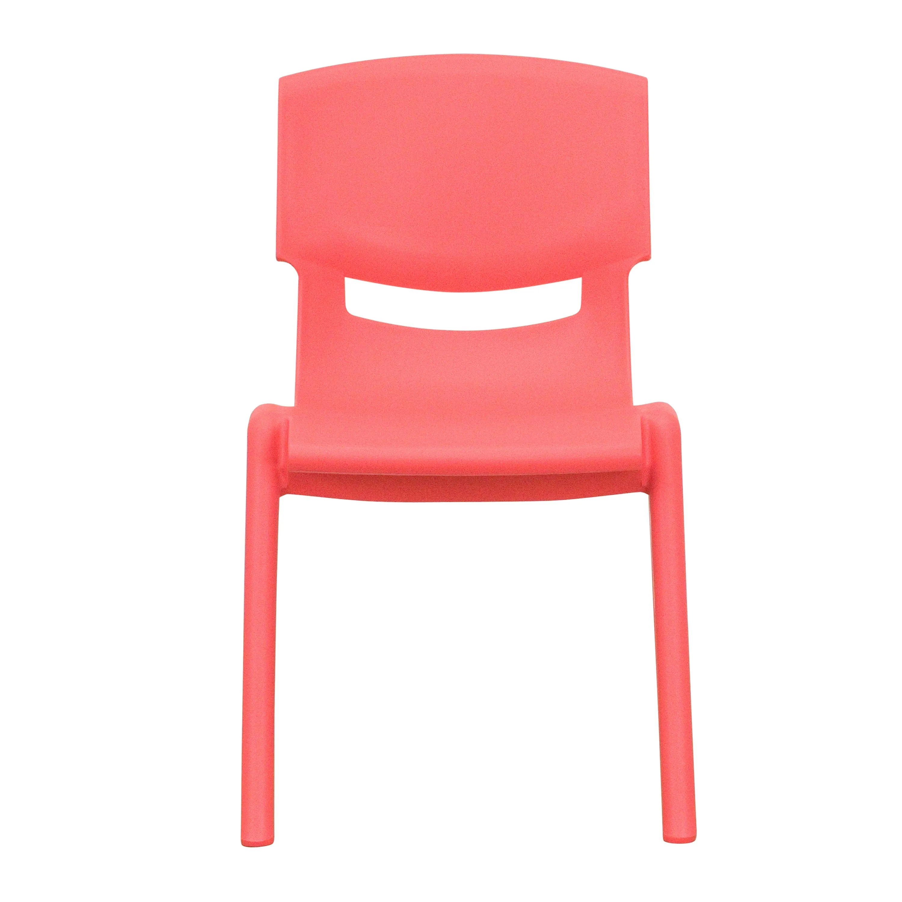 4 Pack Plastic Stackable School Chair with 12'' Seat Height