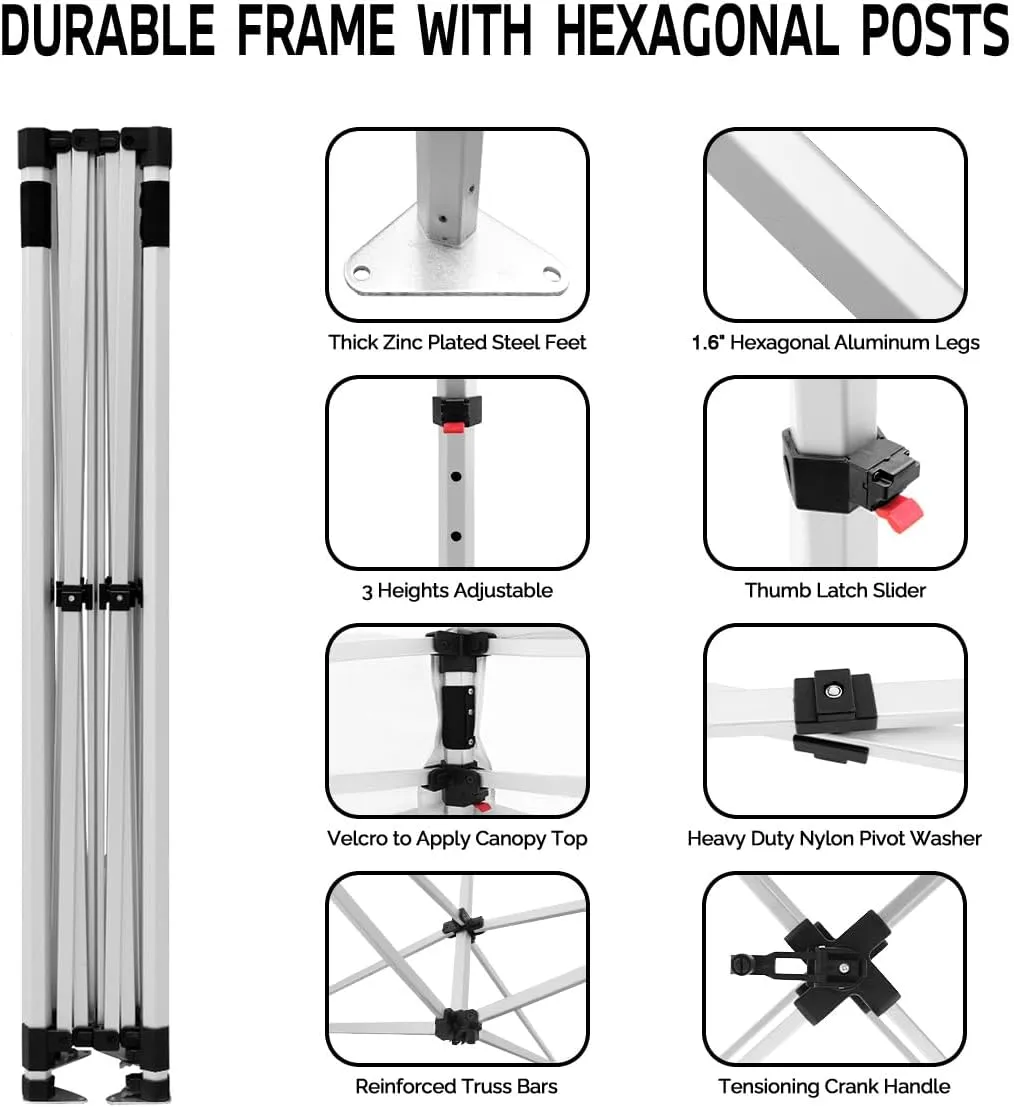 ABLEM8CANOPY CRAFTFLOORS 10x10 Canopies and Pop Up Tents