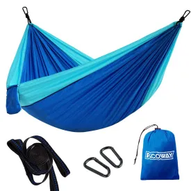 ACOWAY Hammock Camping Double, Hammock and Tree Straps, Camping Hammock Lightweight Travel