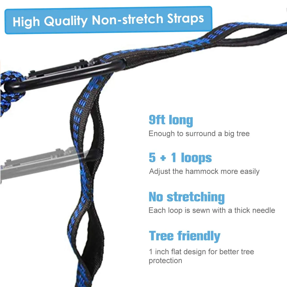 ACOWAY Hammock Camping Double, Hammock and Tree Straps, Camping Hammock Lightweight Travel