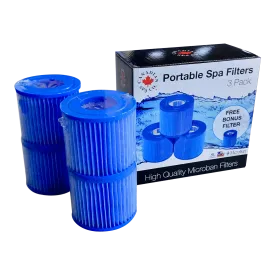 Antimicrobial Portable Spa Filters - 4 Pack