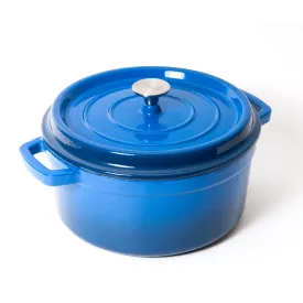 Blue Nardelli Enameled Cast Iron Dutch Oven - 5 Quart