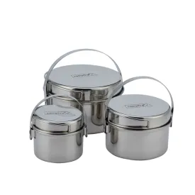 Campfire Stainless Steel 6 Piece Camp Pot Set