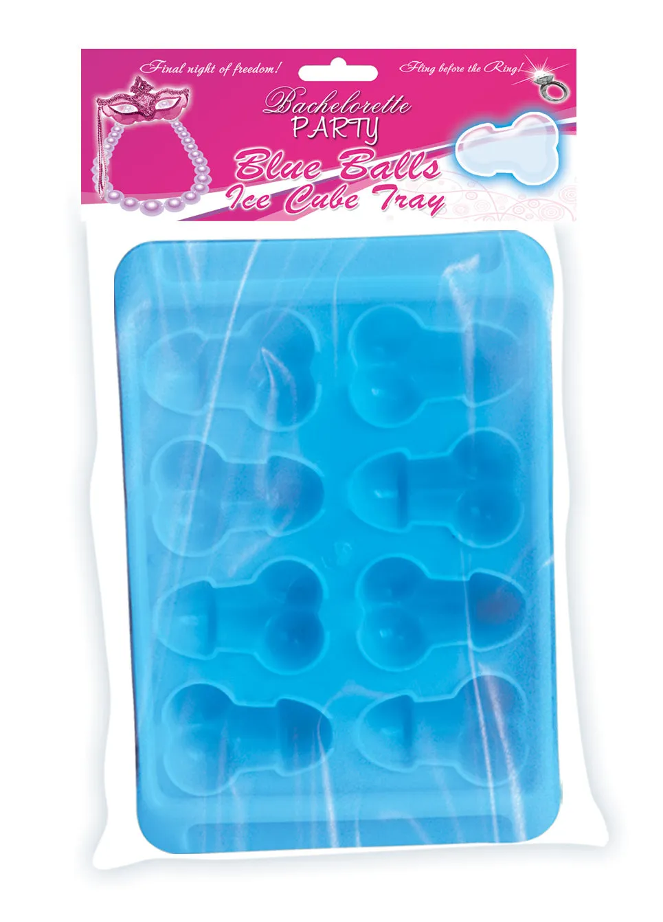 Cheeky Blue Balls Ice Cube Mold for Fun Drinks