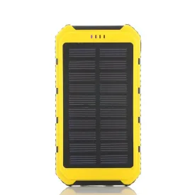 Color: Yellow - Roaming Solar Power Bank Phone or Tablet Charger