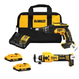 DeWalt DCK265D2 20V Max Li-Ion 2-Tool Compact Cordless Combo Kit