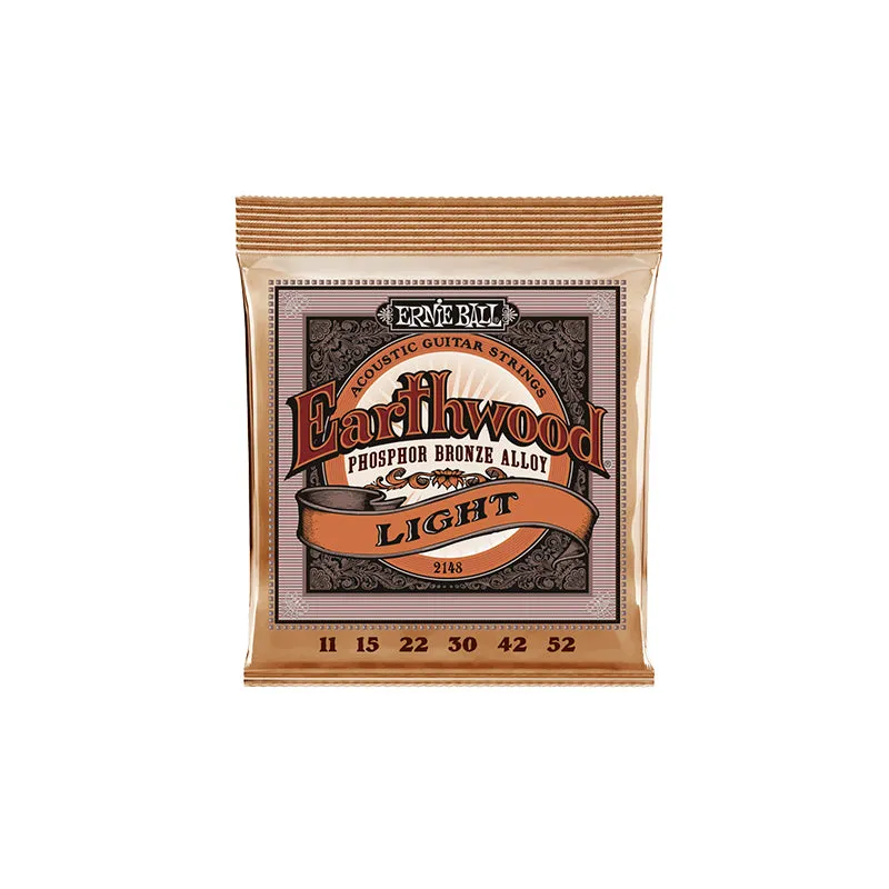 Ernie Ball 2148 Light Earthwood Phosophor Bronze Acoustic Guitar Strings - .011-.052