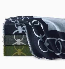 Eterna Chain Throw Blankets by Sferra