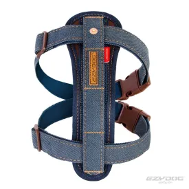 EzyDog Chestplate Dog Harness Denim Extra Small