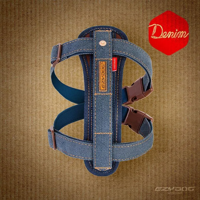 EzyDog Chestplate Dog Harness Denim Extra Small