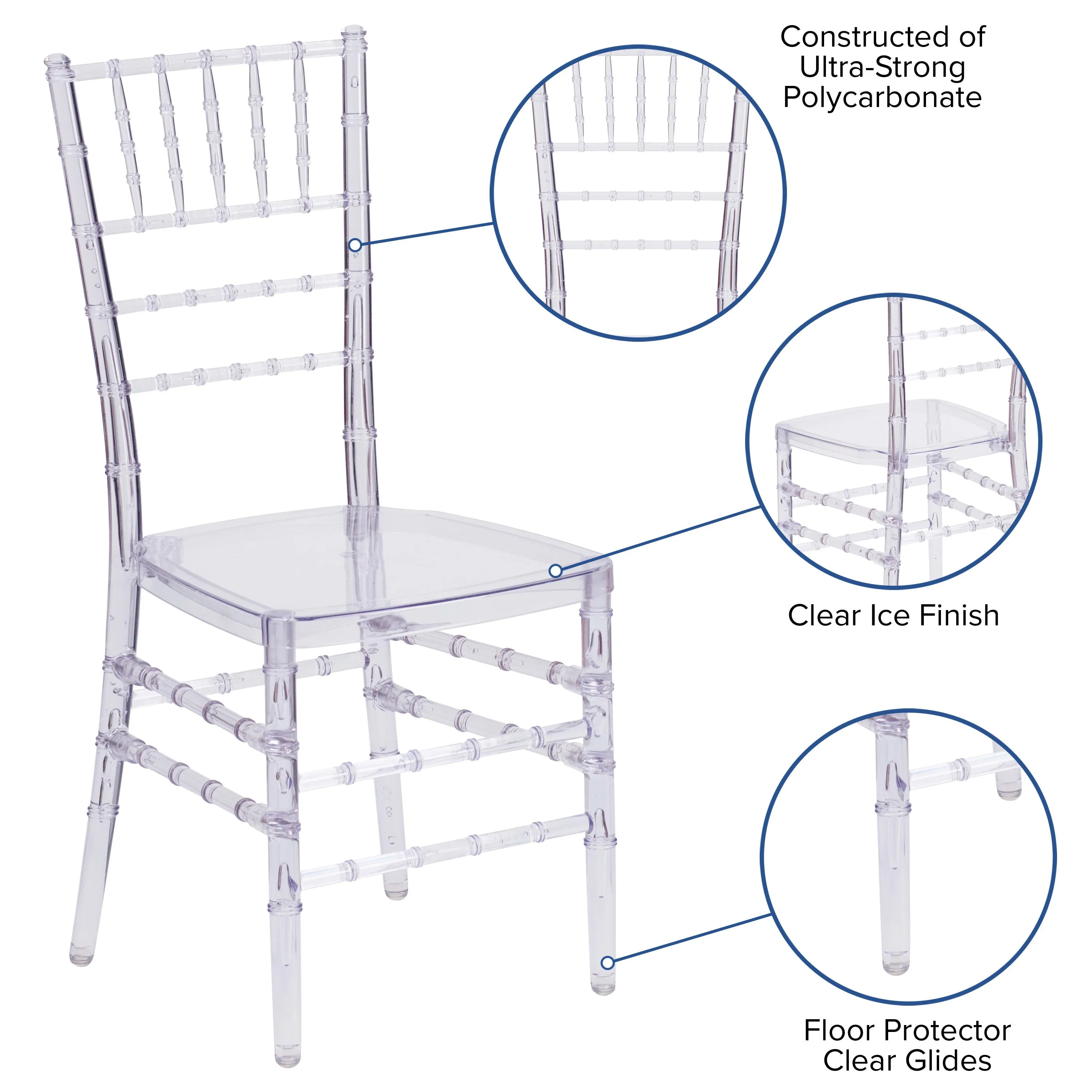 Flash Elegance Stacking Chiavari Chair