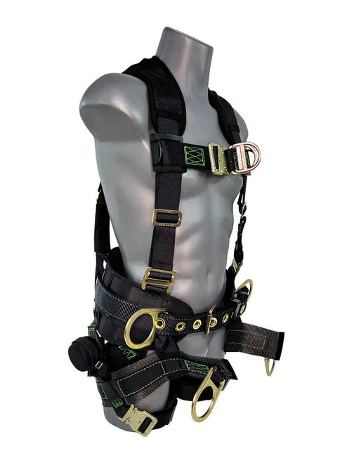 Frontline 350TWQC Patriot Tower Climbing Harness with Seat Sling, Airflo and Quick Connect Buckles - Made in USA 2XL