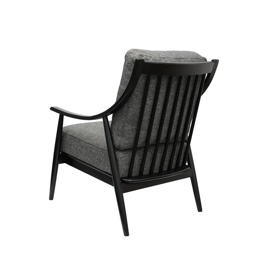 Greer armchair dark grey