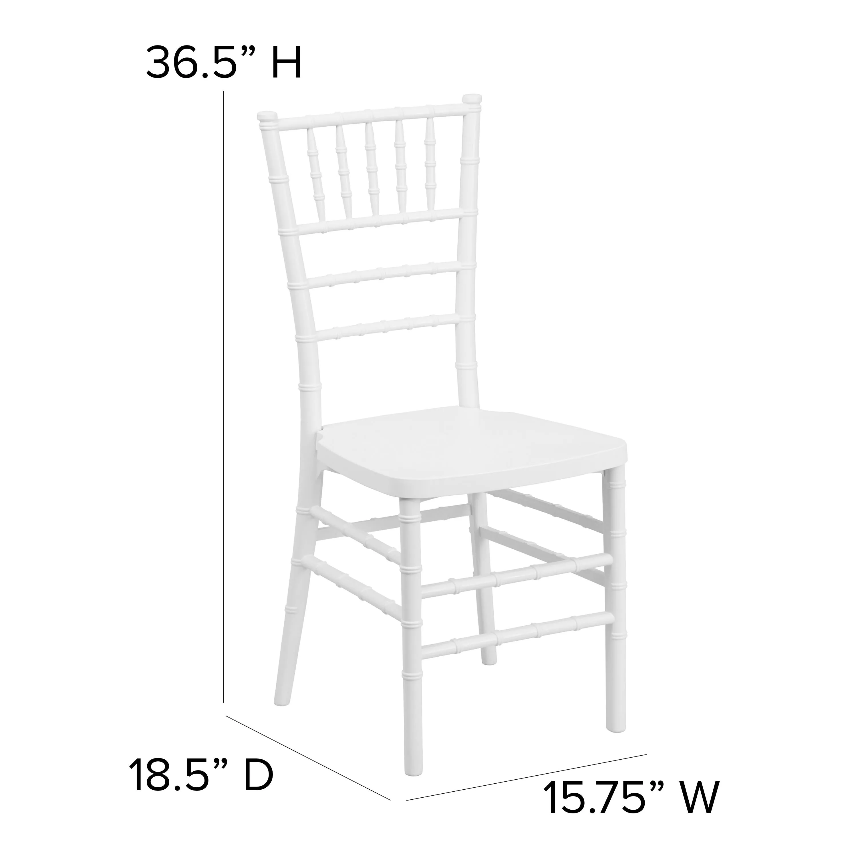 HERCULES PREMIUM Series Resin Stacking Chiavari Chair with Free Cushion