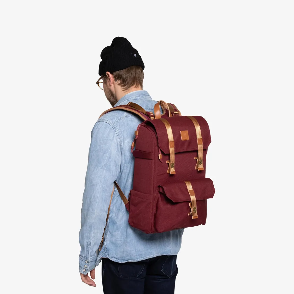 Langly : Alpha Compact Camera Backpack : Brick