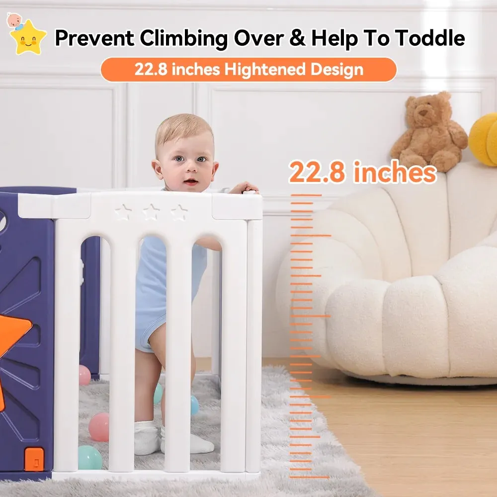 Large Baby Playpen - Safe, Stable, and Educational Ideal Baby Playard