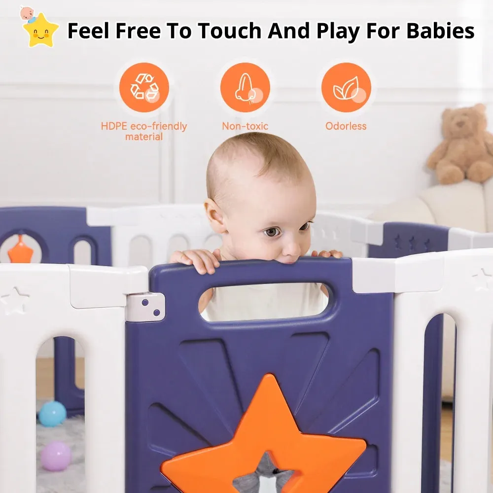 Large Baby Playpen - Safe, Stable, and Educational Ideal Baby Playard