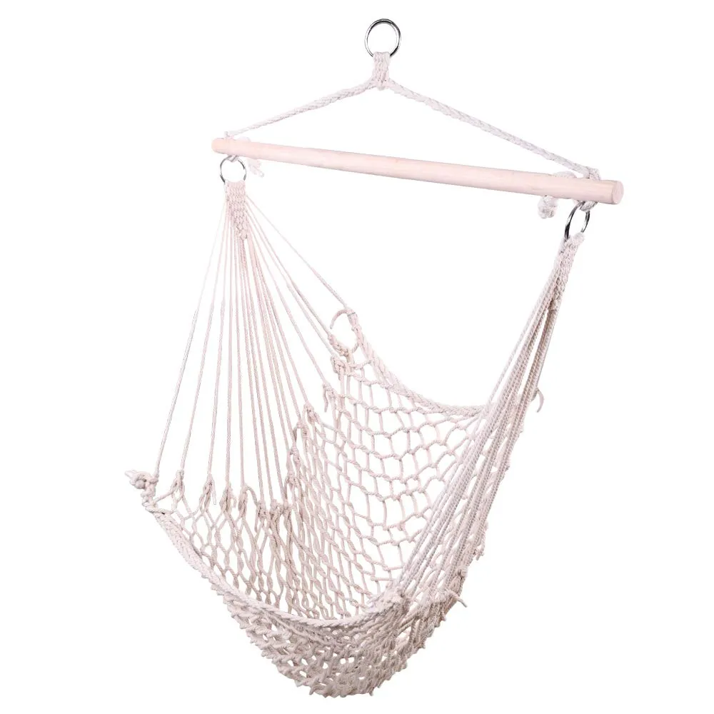 Large Cotton Rope Hanging Chair Swing Seat - Firlar