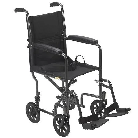 Lightweight Steel Transport Wheelchair