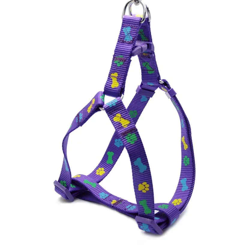 Nunbell Reflective Step-In Dog Harness - Adjustable & Comfortable for Small to Large Dogs (Multiple Colours)