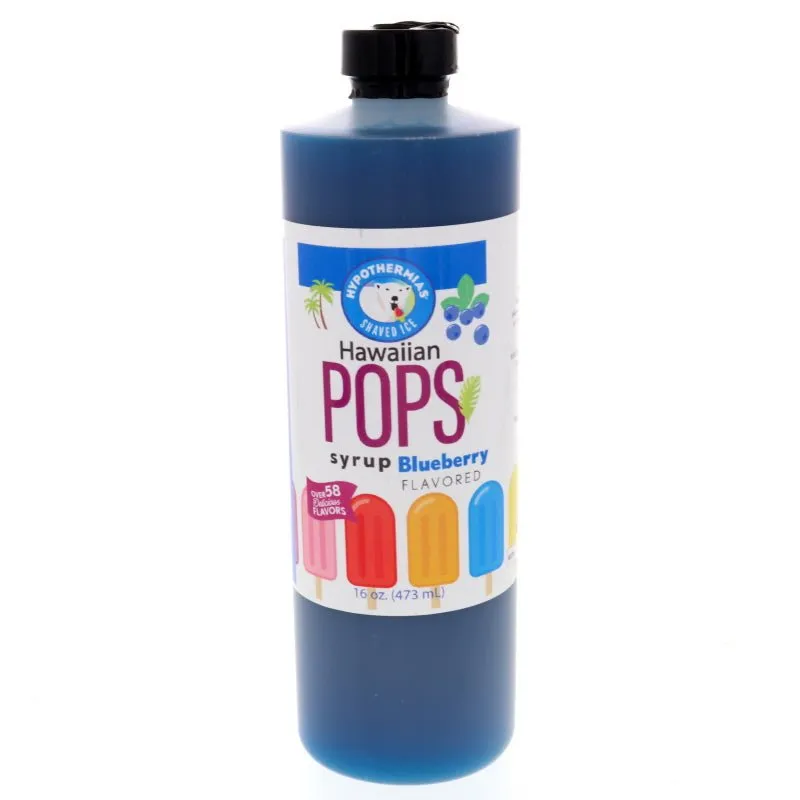 Ready-To-Use Blueberry Hawaiian Pop-Popcicle Syrup