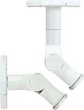 Sanus WMS3 Tilt and Swivel Mounts for Satellite Speakers for Speakers Mount on Wall or Ceiling in White