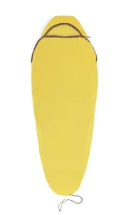 Sea To Summit Reactor Sleeping Bag Liner - Mummy W/ Drawcord- Compact- Yellow