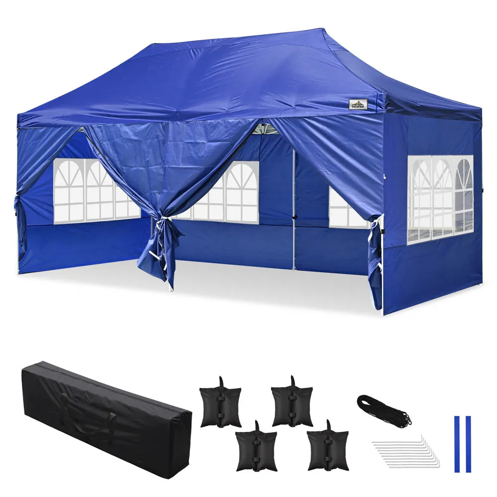 TheLAShop 10'x20' Pop Up Canopy Tent with Windows Instant Shelter