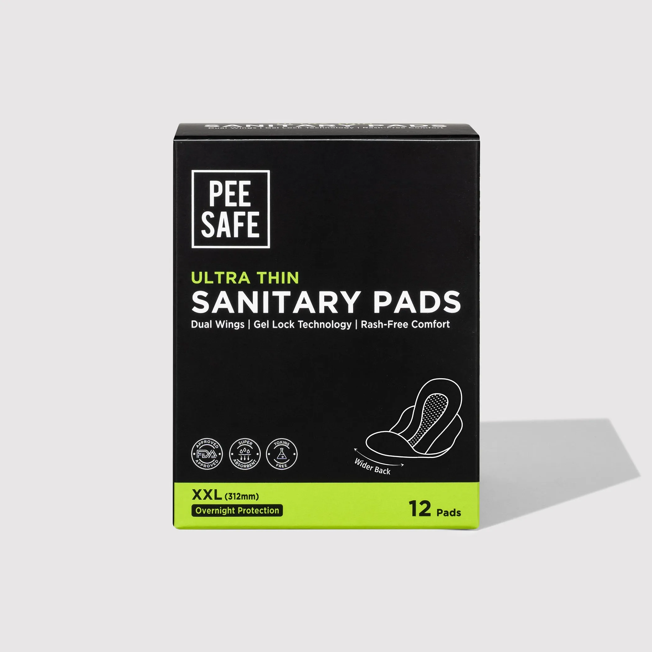 Ultra Thin Sanitary Pads - XXL (12 Pads) - BYOC