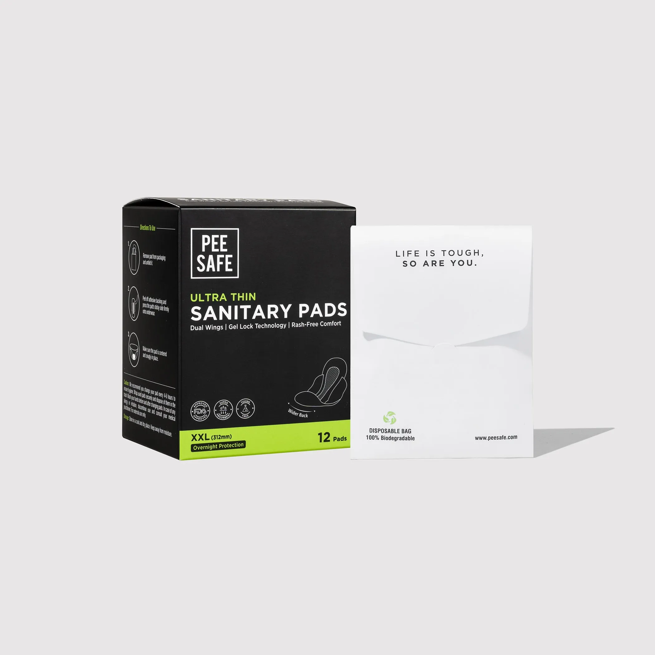 Ultra Thin Sanitary Pads - XXL (12 Pads) - BYOC