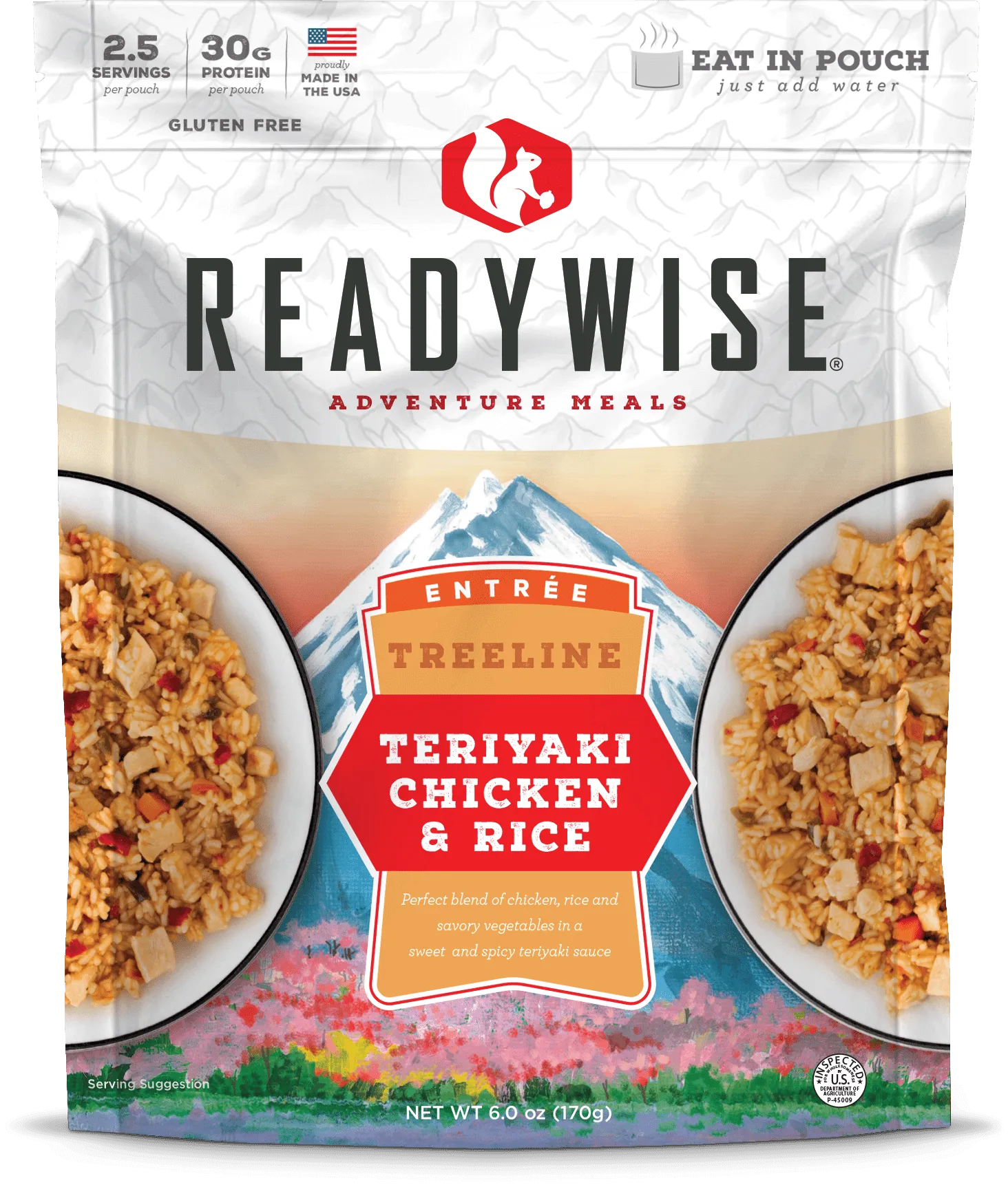 Value Pack Case of 6 Treeline Teriyaki Chicken & Rice